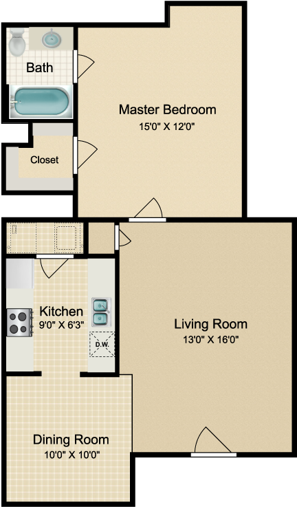 Milan - Floor Plan (750x750), Png Download