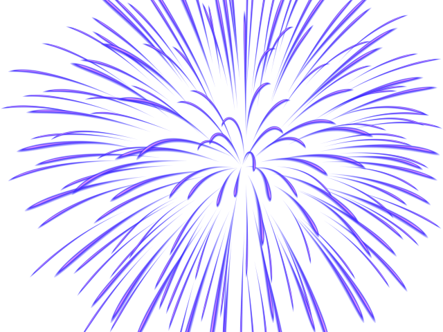 Fireworks Clipart Translucent - Purple Firework Transparent Background (640x480), Png Download