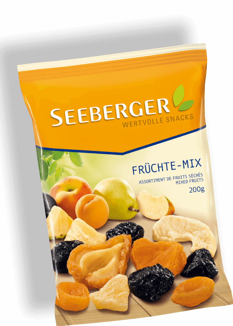 Seeberger Früchte-mix Gedreht Produktansicht - Mixed Fruits 500g 4203807 4008258419045 By Seeberger (762x1066), Png Download