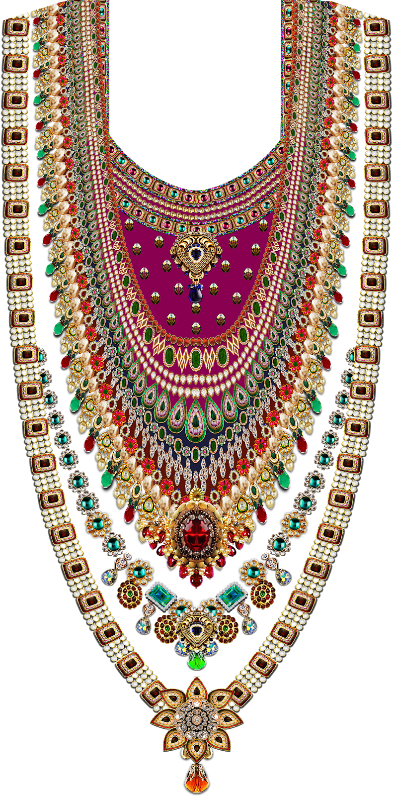 Necklace Png Images (791x1600), Png Download