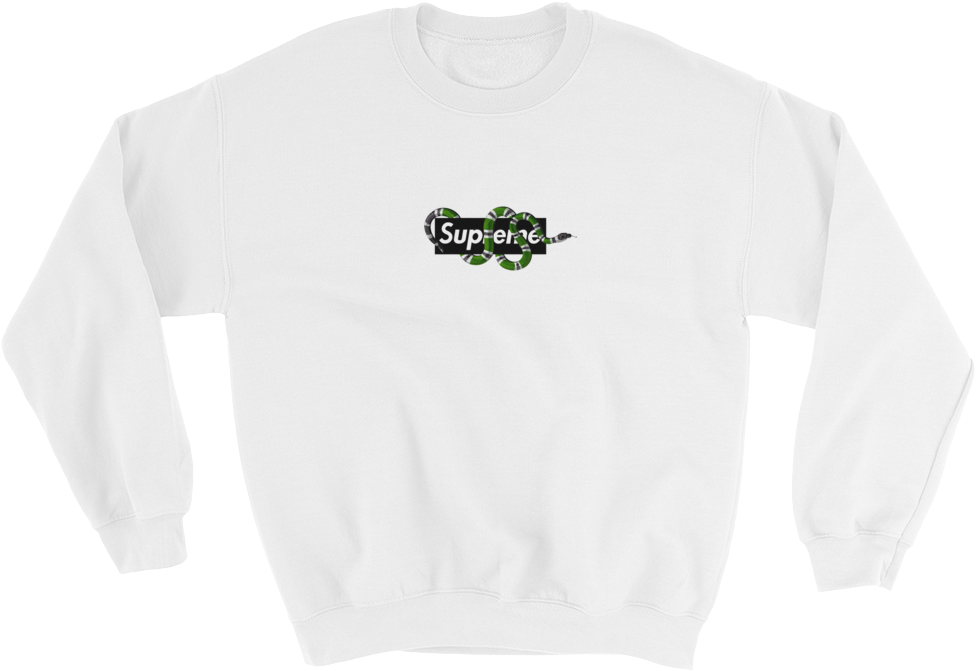 Gucci X Supreme Bogo Sweatshirt - Long-sleeved T-shirt (1000x1000), Png Download