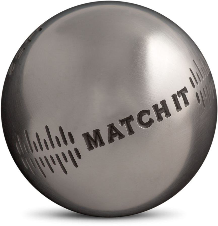Match It Half Soft Stainless Steel Petanque Boule Obut - Boule Petanque Strie G (1020x1020), Png Download