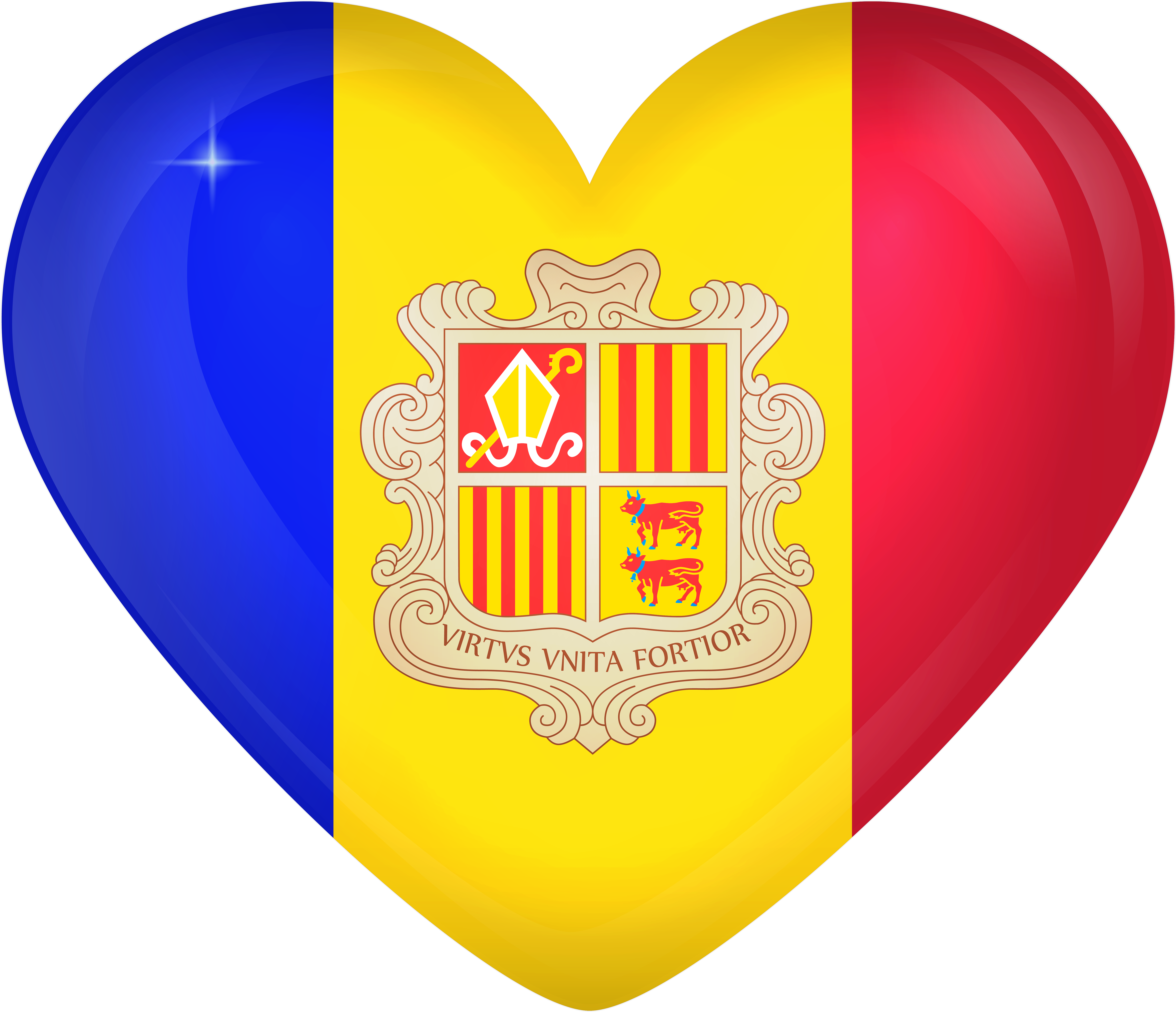 Moldova Flag Heart (6000x5209), Png Download