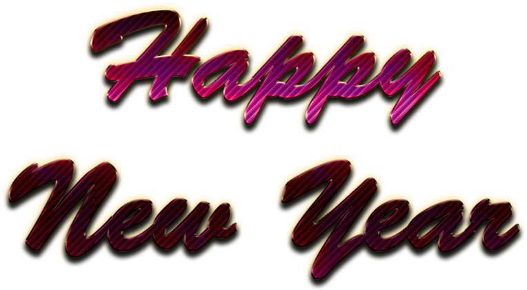 Happy New Year Letter Transparent Png - Happy New Year Png Text (800x426), Png Download