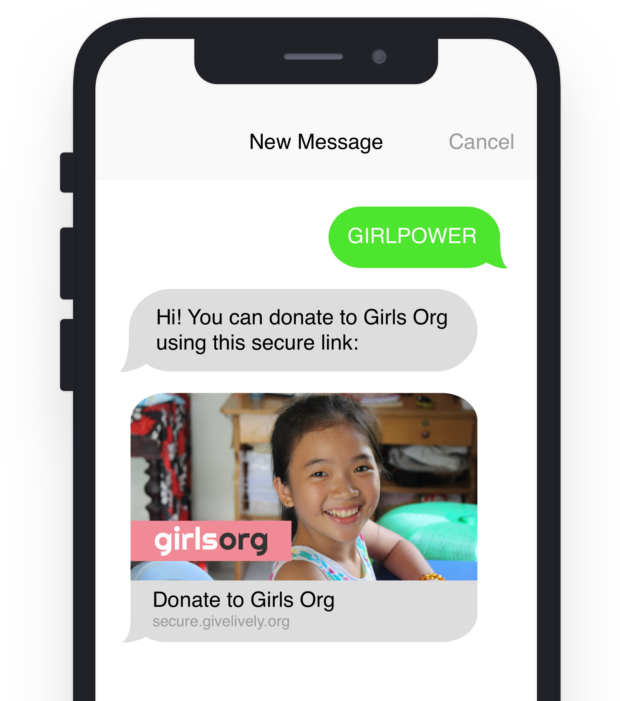 Text To Donate Phone Image - Iphone (2106x2382), Png Download