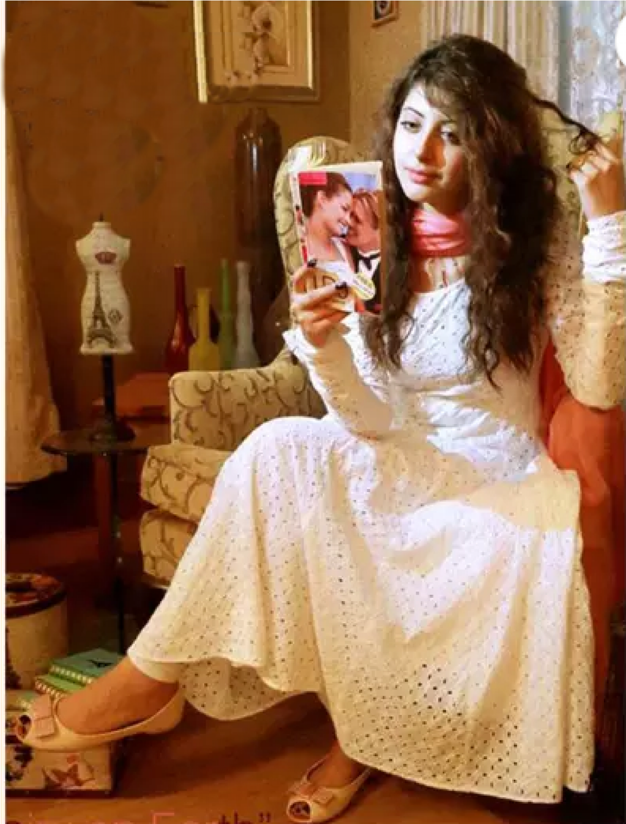 Previous - White Salwar Suit Design (1600x1600), Png Download