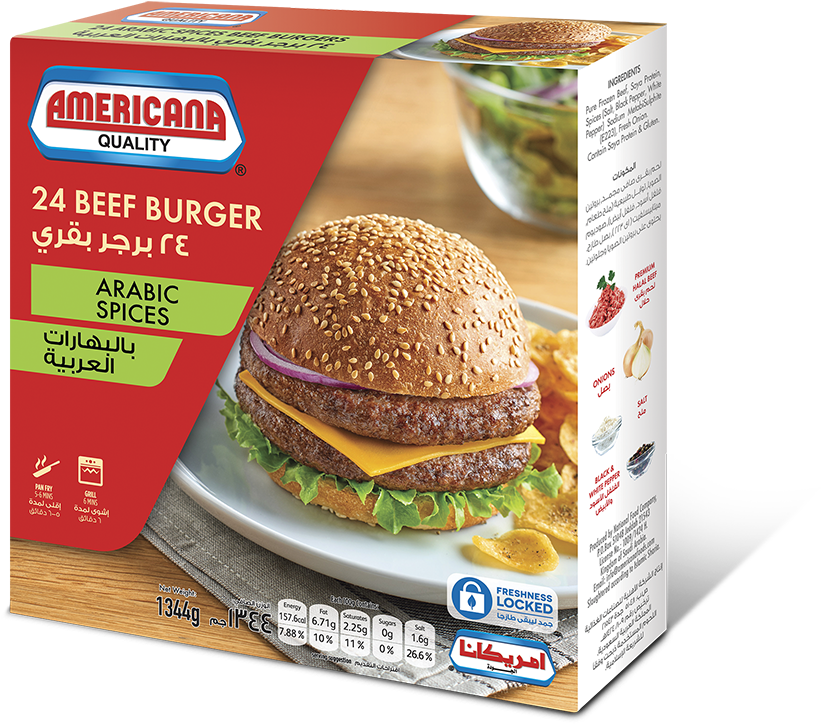 Americana Beef Burger (992x910), Png Download