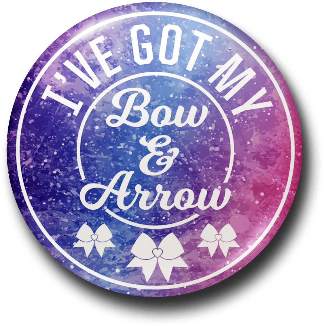 Home / Other Accessories / Badges / Bow & Arrow I Love - Circle (1500x1500), Png Download