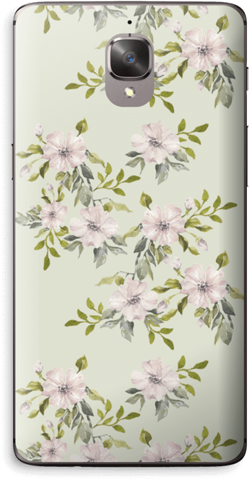 Flowers In Pink Skin Oneplus 3t - Feature Phone (412x800), Png Download