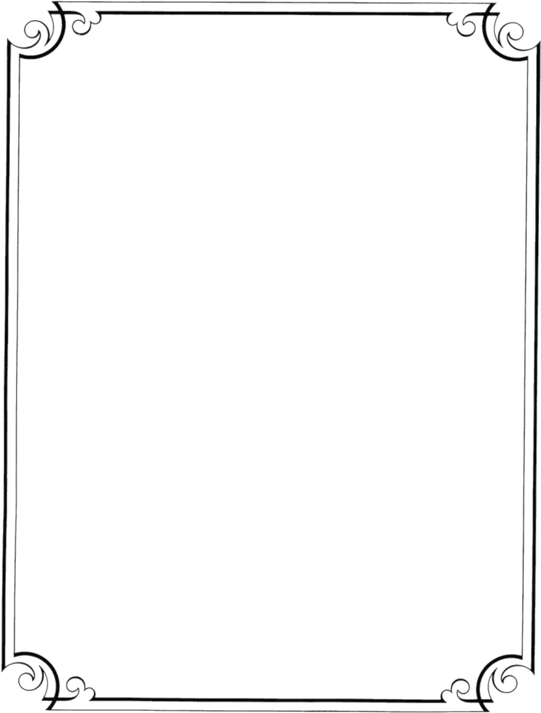 Page Border Black And White Balloon Clipart - Page Border Png (781x1024), Png Download