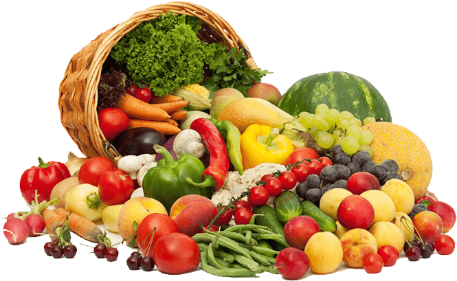 Fruits And Vegetables Png (792x531), Png Download