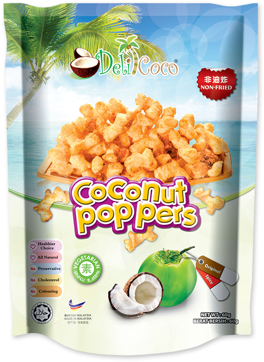 Coconut Poppers - Snack (800x800), Png Download
