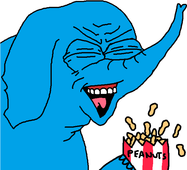 View Samegoogleiqdbsaucenao Elegiggle , - Blue Elephant Meme (637x588), Png Download