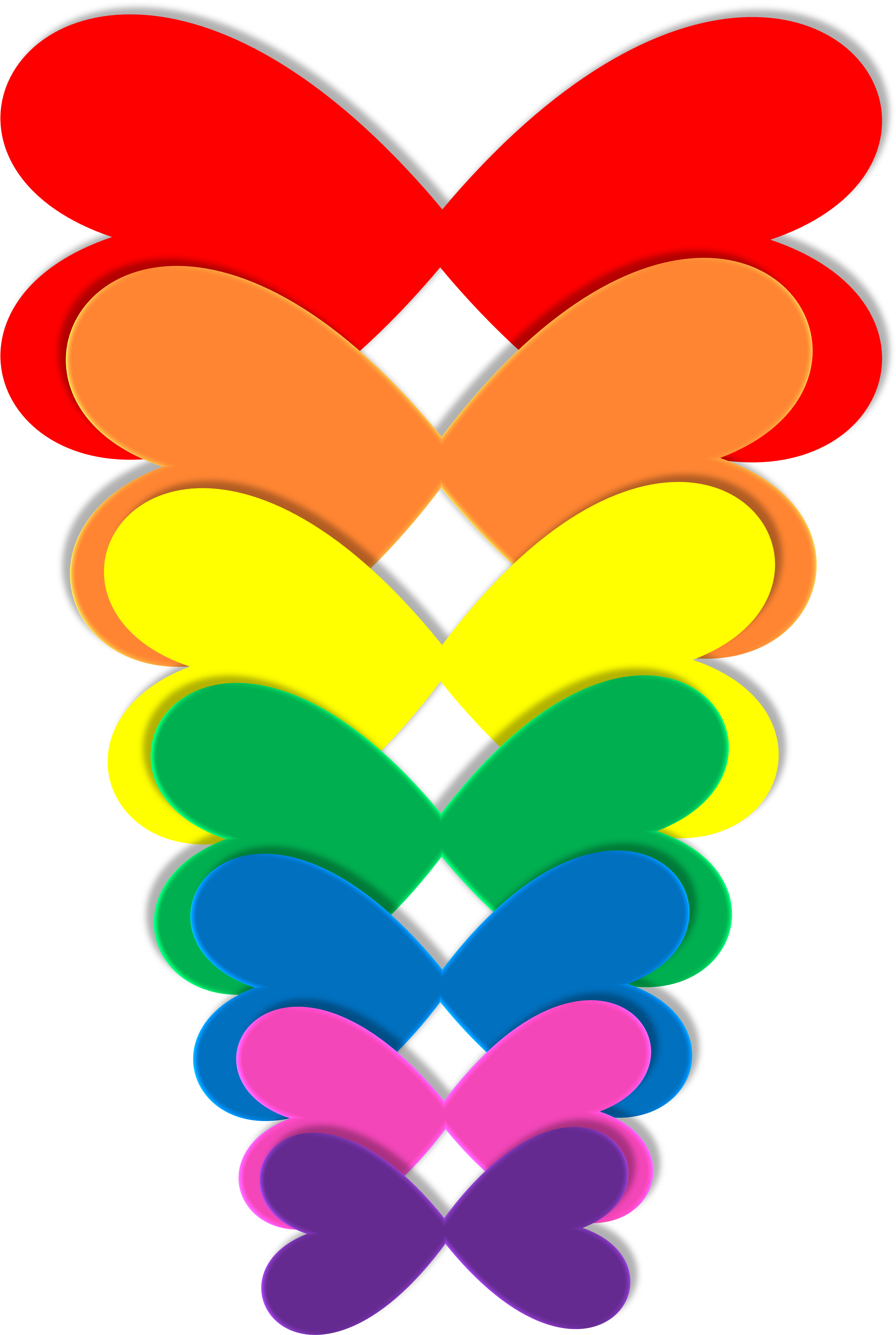 Color Spectrum Png Image - Mariposas De Corazones (3218x4785), Png Download