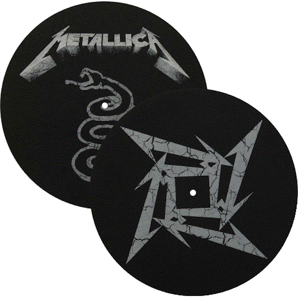 Metallica - Black Album - Slipmat (600x600), Png Download