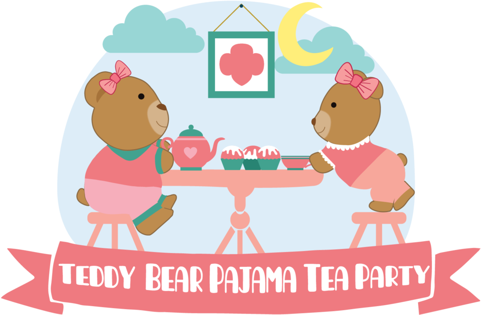 Teddy Bear Pajama Tea Party Patch - Pajamas (1024x1024), Png Download