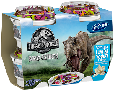 Previous - Yocrunch Jurassic World (600x359), Png Download