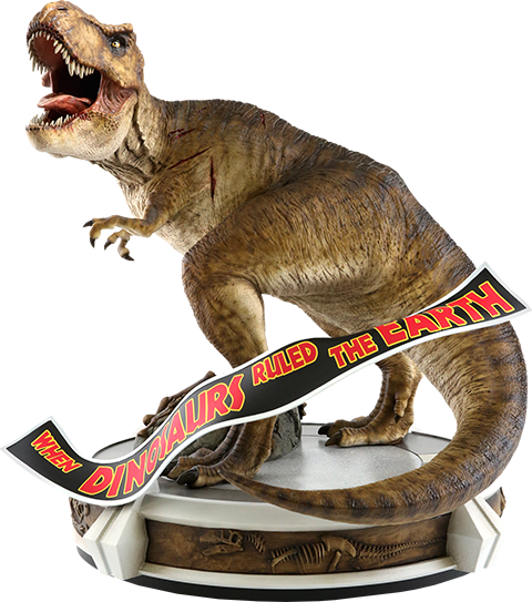 5" Jurassic Park Statue Rotunda Rex - Tyrannosaurus (480x543), Png Download