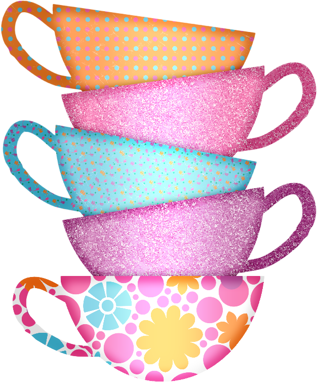 Cup Clipart Tea Party - Tea Party Clip Art Png (634x763), Png Download