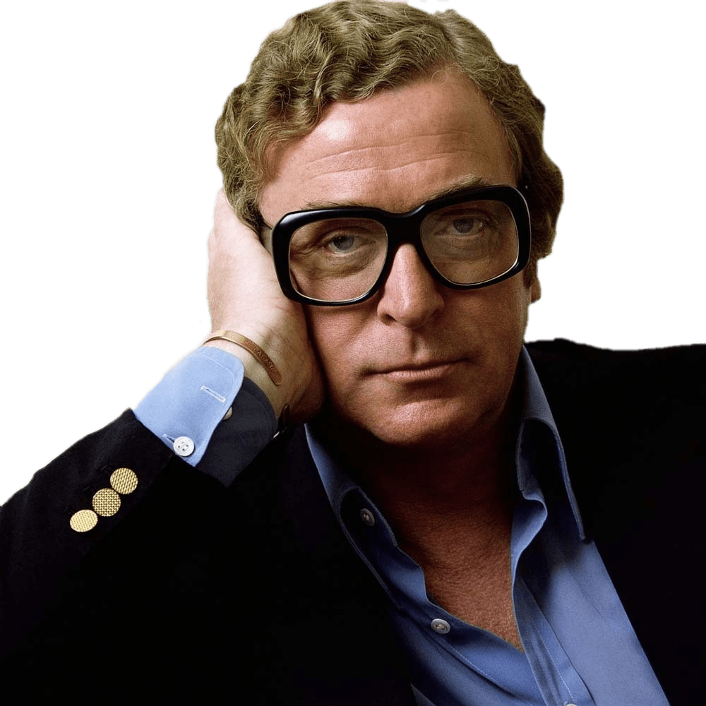 Michael Caine Black Glasses Png - Michael Caine (1000x1000), Png Download