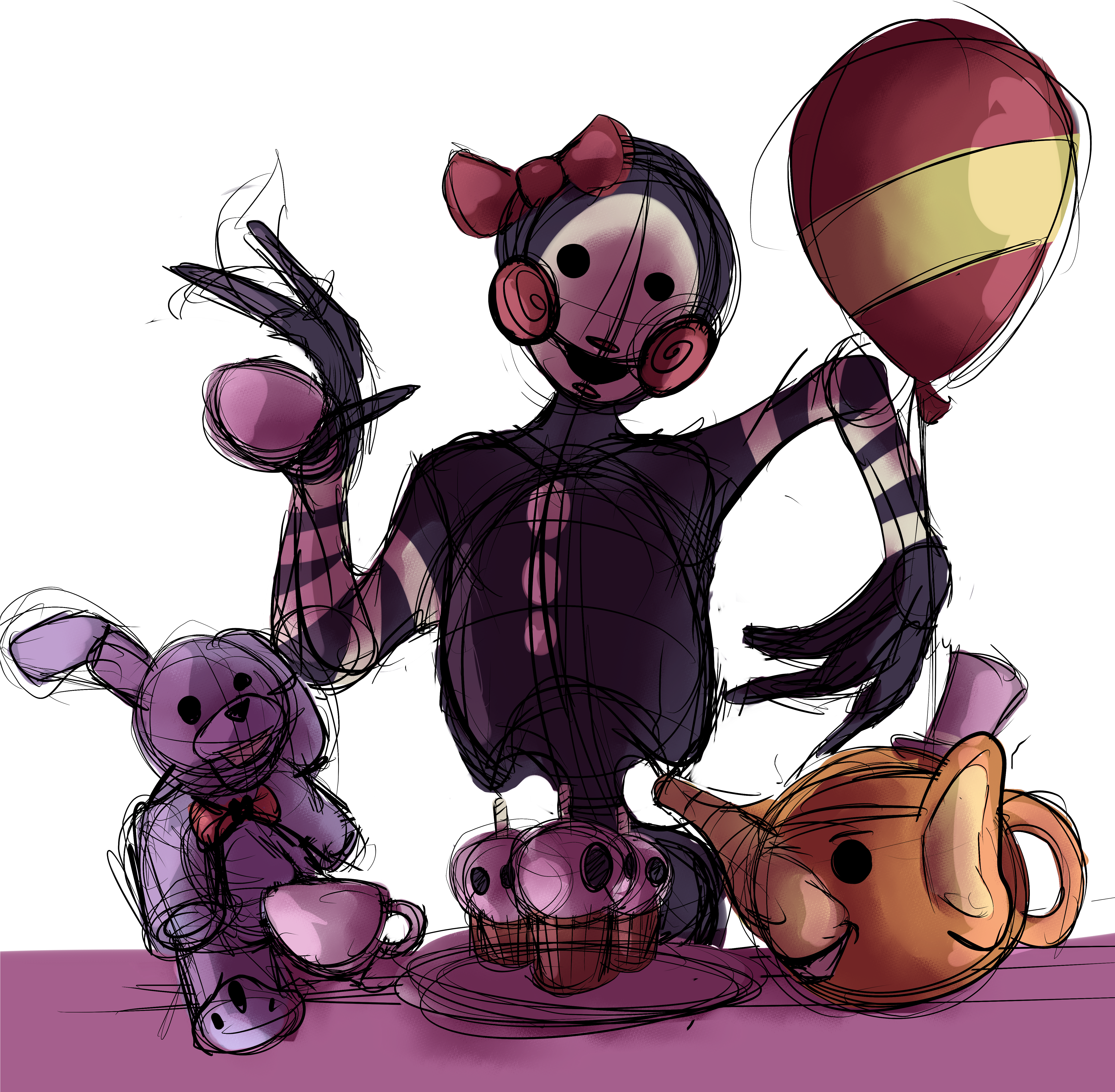 Artworktea Party - Cartoon (5000x5000), Png Download