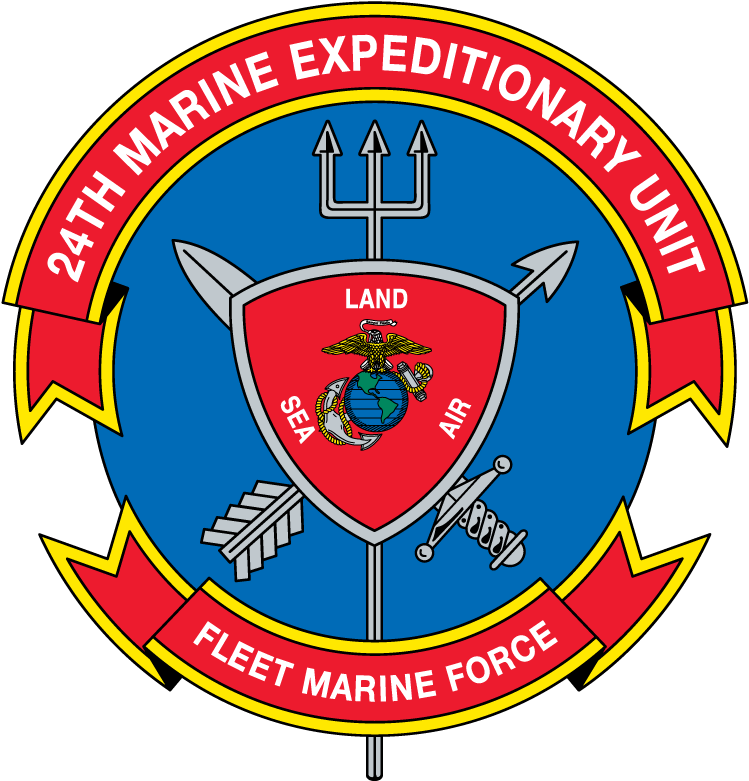 24th Meu Marine Expeditionary Unit Fleet Marine Force - Usmc 22nd Meu Round Ornament (800x800), Png Download