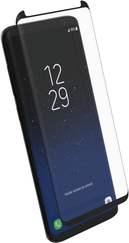 Invisibleshield Glass Curve Elite Over Samsung Galaxy - Samsung Galaxy S8 Accessories (806x864), Png Download