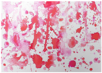 Abstract Watercolor Aquarelle Hand Drawn Red Drop Splatter - Watercolor Painting (400x400), Png Download