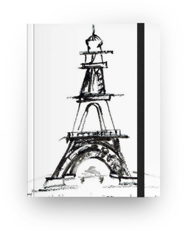 Caderno Torre Eiffel Paris De Pollyanna Araujona - Eiffel Tower (800x800), Png Download