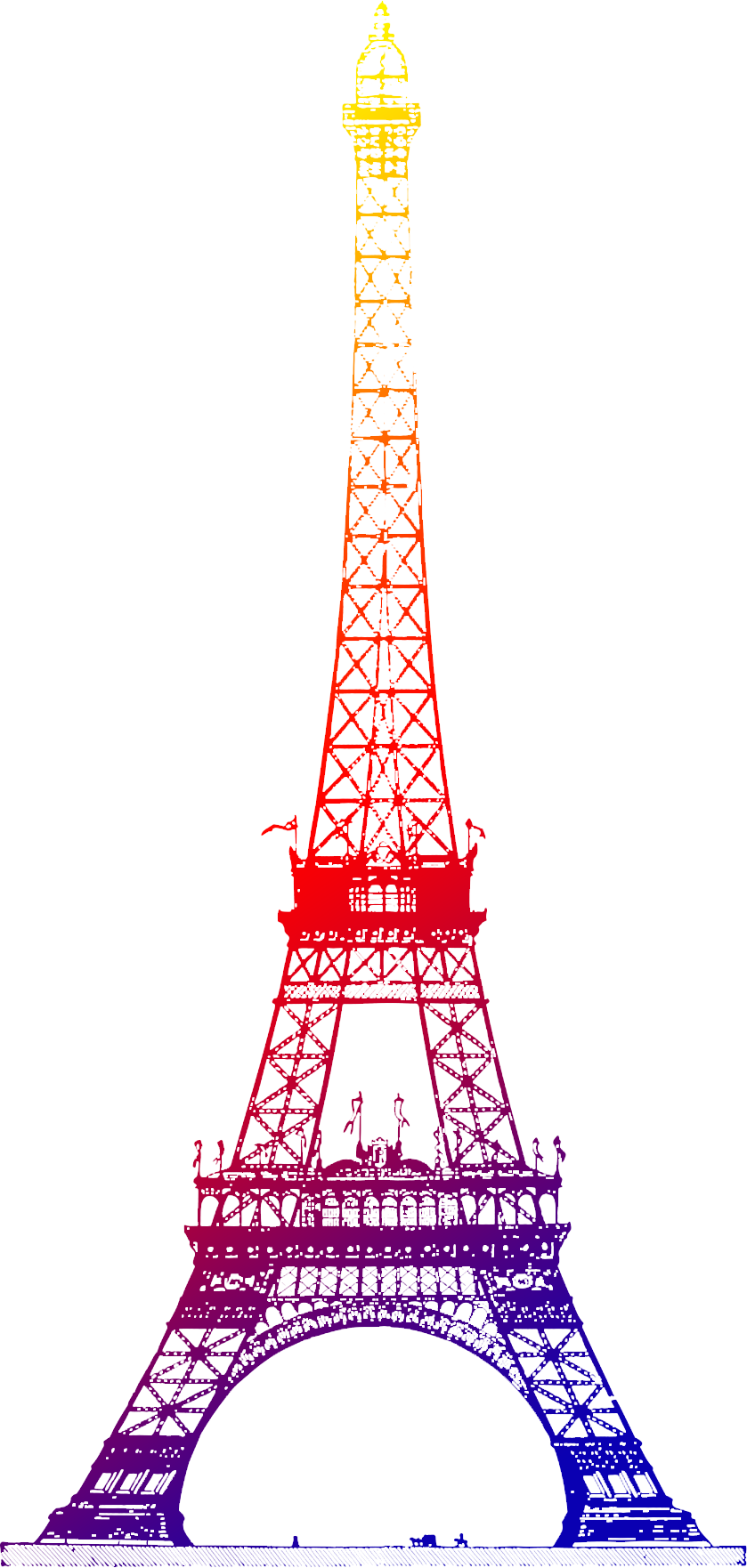 , S - Eiffel Tower Pink Patent Print 18 X22 (839x1762), Png Download