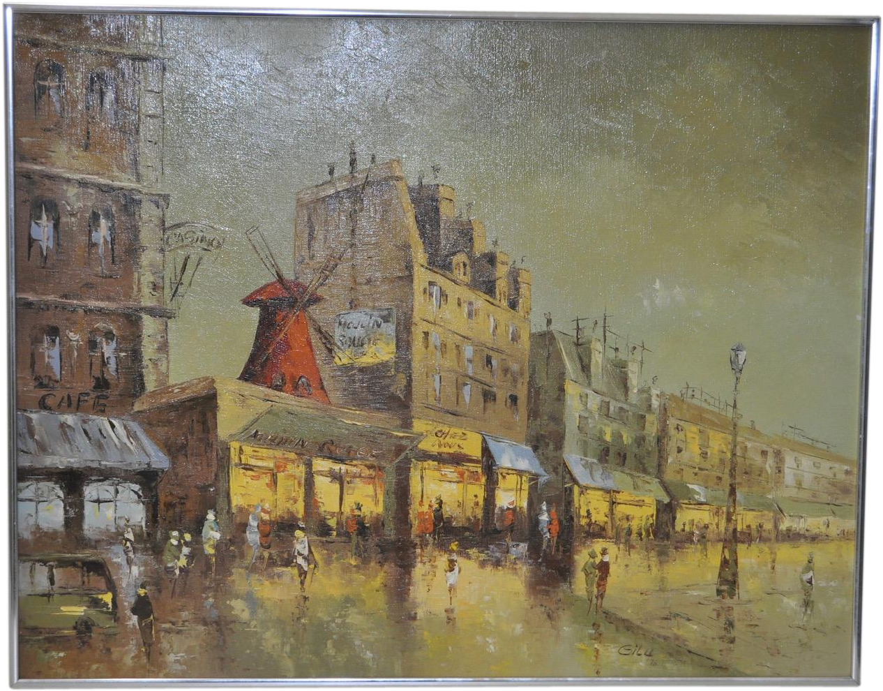 Paris Paintings On Canvas Elegant Vintage Moulin Rouge - Moulin Rouge (1265x1265), Png Download