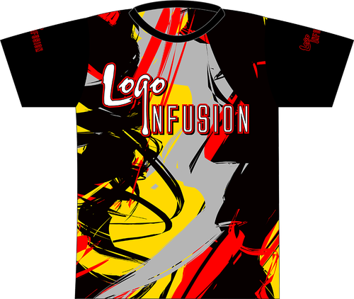 Logo Infusion Signature Red/yellow/black Splatter Express - Graphic Design (500x422), Png Download