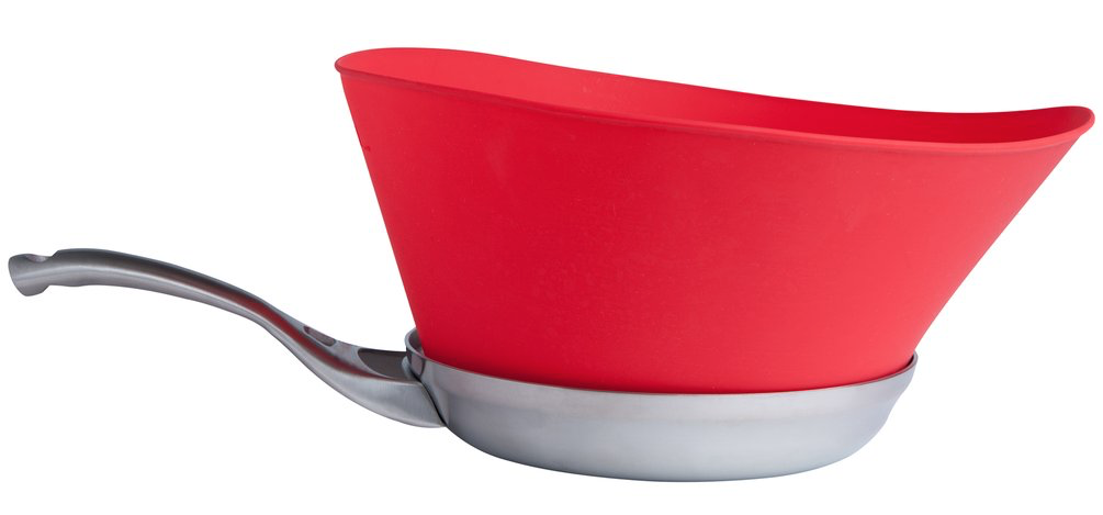 Frywall 8 Red Stovetop Splatter Guard - Frying Pan (1080x1074), Png Download