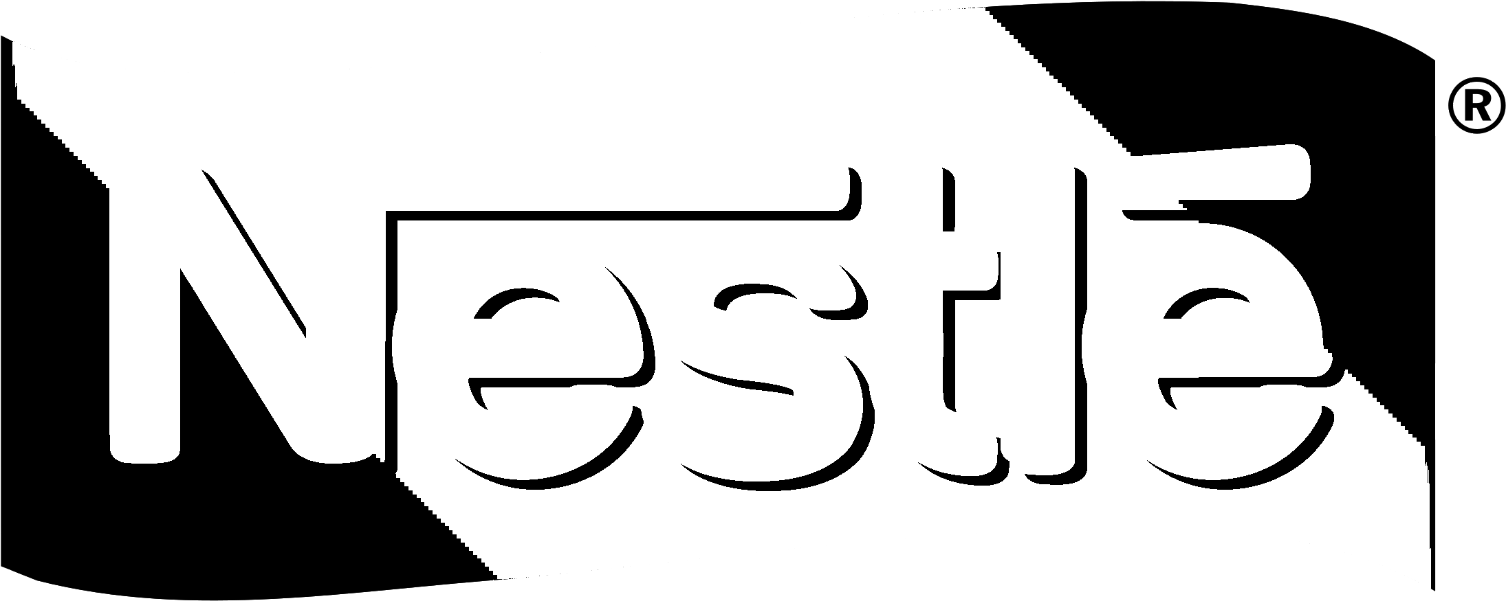Nestle Logo Black And White - Calligraphy (2400x2400), Png Download