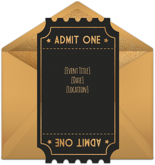 One Of Our Favorite Free Award Show Party Invitations, - Oscar Themed Party Invitations (650x650), Png Download