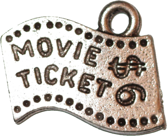 Movie Ticket - Silver - Film (579x470), Png Download