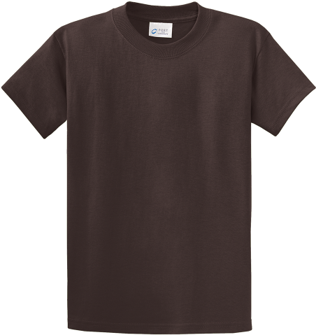 Port And Company Basic T-shirt - Red Maroon T Shirt Png (500x500), Png Download