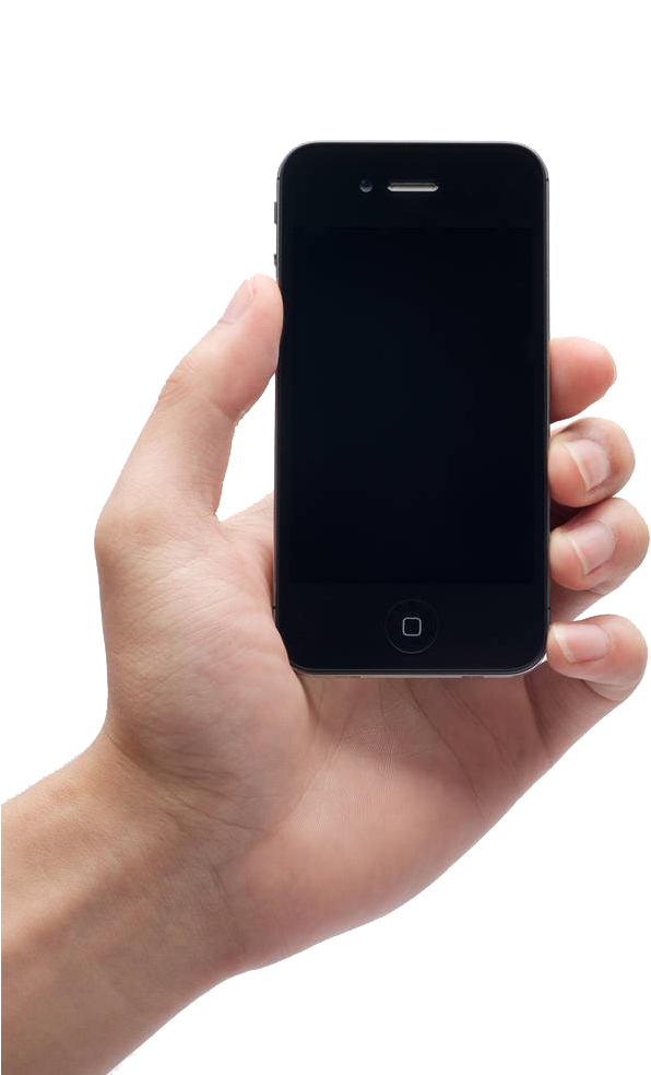 Banner Transparent Stock Photography Clip Art Iphone - Hand Holding Phone Stock Photo Png (666x1000), Png Download