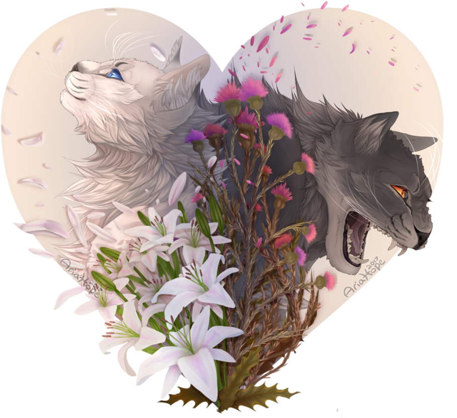 Love - Aria Hope Snowfur And Thistleclaw (933x857), Png Download