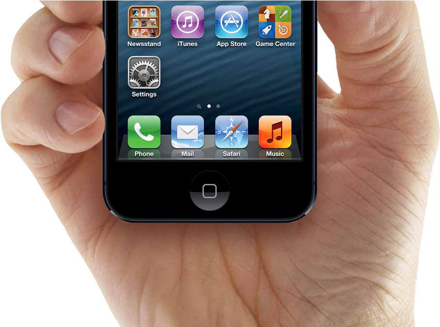 Hand Holding Iphone Png Image - Hand Holding Iphone Png (1007x675), Png Download