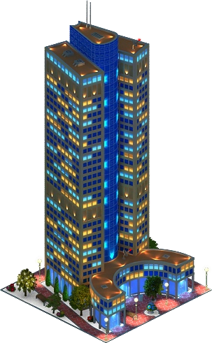 Tower 185 - Megapolis Building Night Png (303x491), Png Download