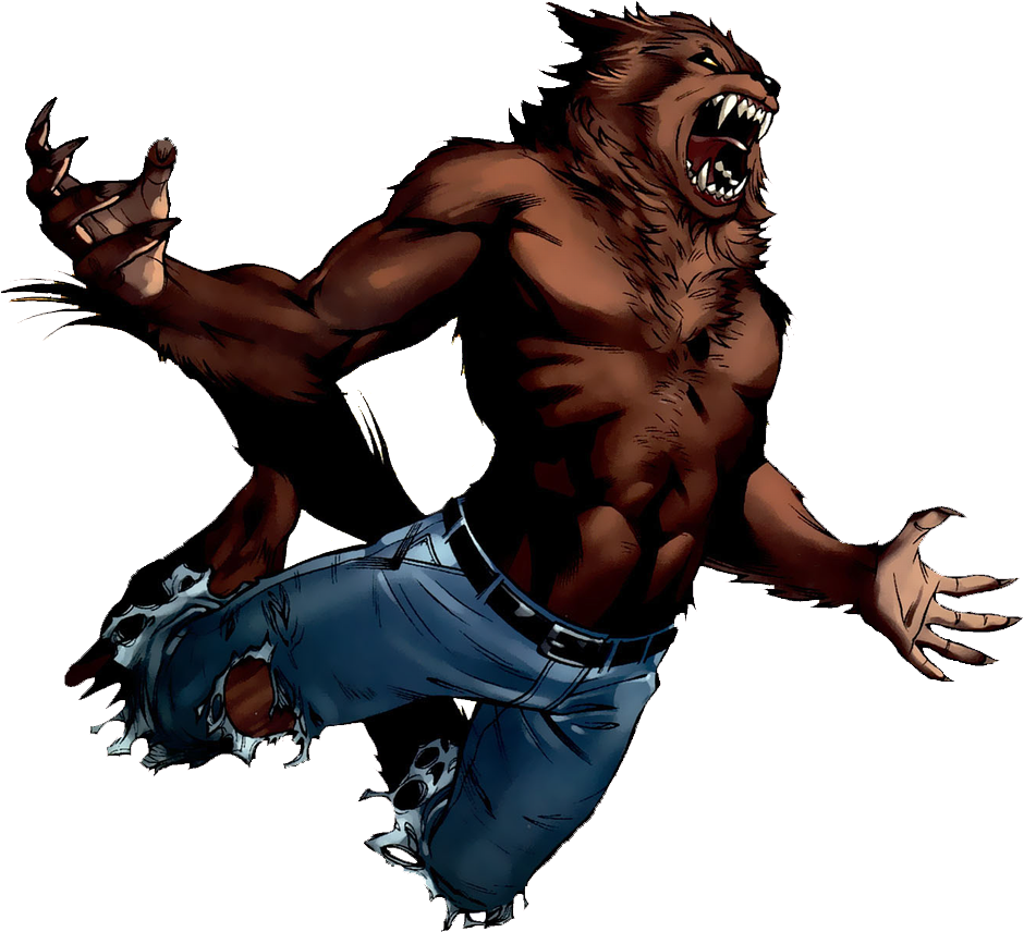 Werewolf By Night - Werewolf Marvel (942x863), Png Download
