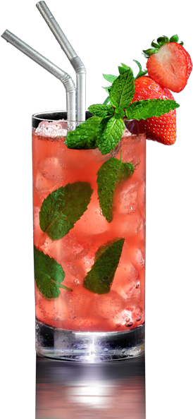Mojito De Fresa - Mojito De Fresa Sin Alcohol (800x600), Png Download