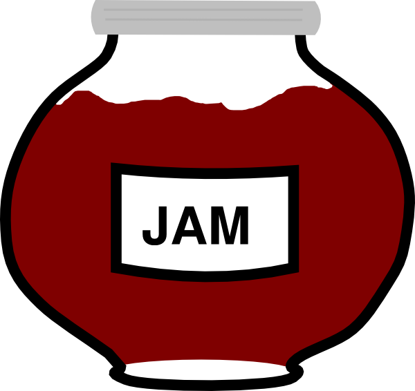 Clipart Transparent Download Jam Jar Clip Art At Clker - Cartoon Jam Png (600x566), Png Download