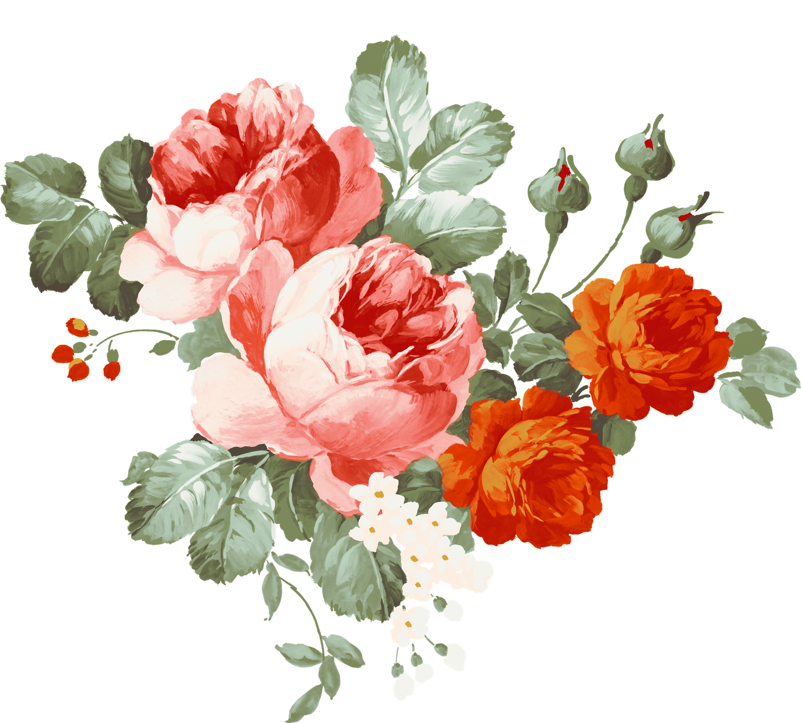 Showed Me That I Was Gentleman - Flowers Wall Tapestry - Small: 51" X 60" (1600x1445), Png Download