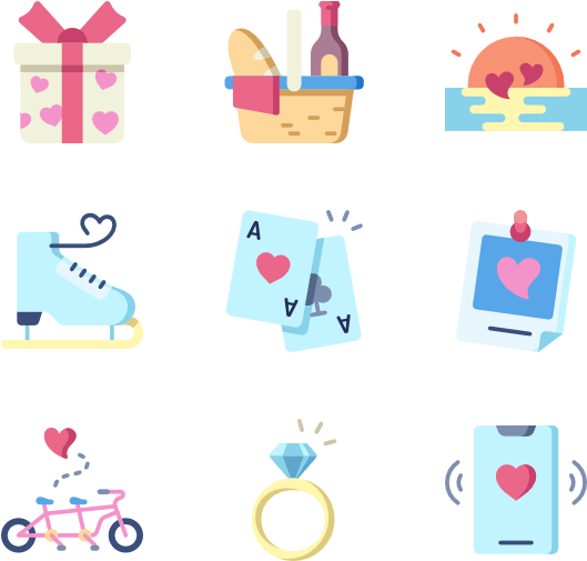 Date Night - Icon (600x564), Png Download