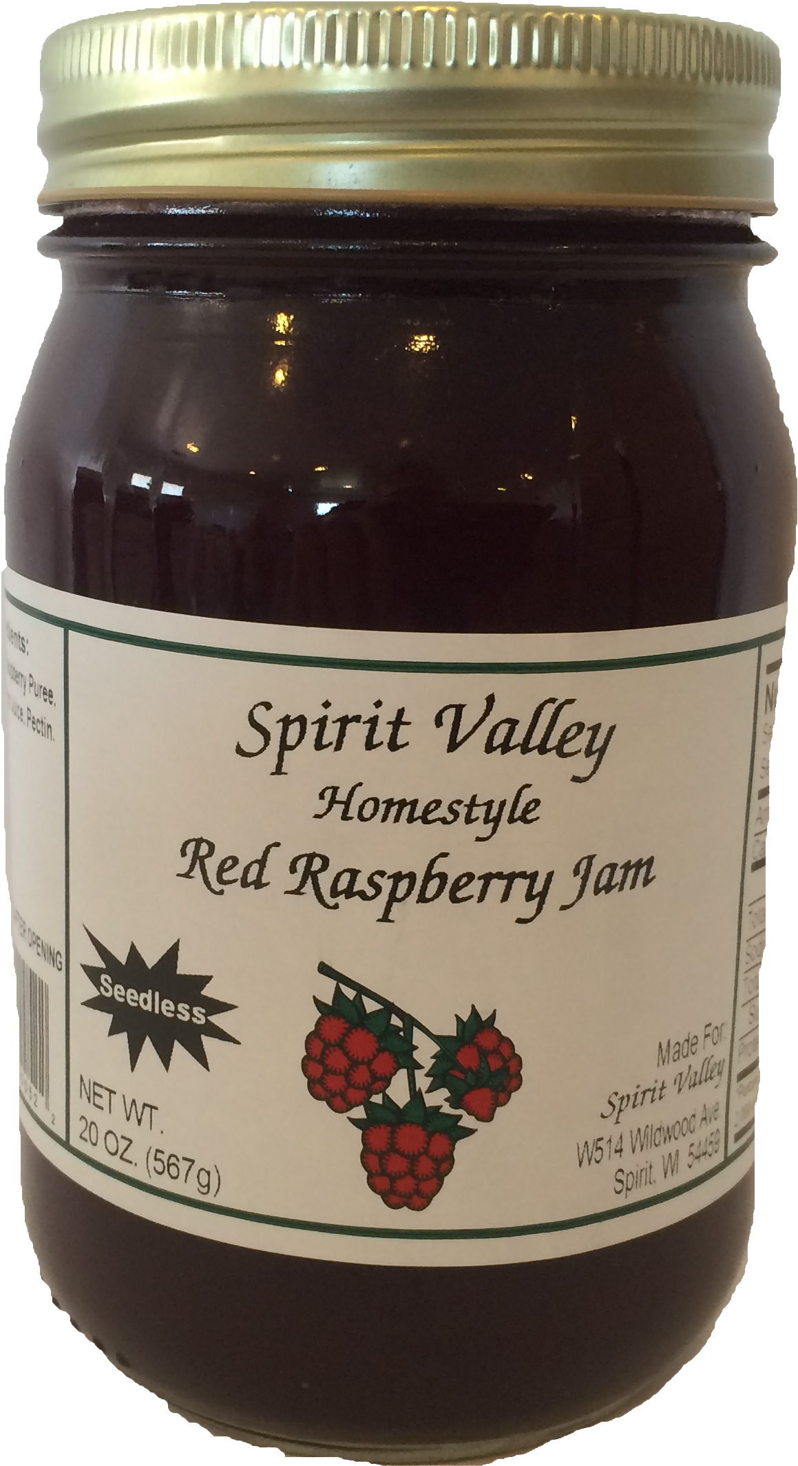 Red Raspberry Seedless Jam - Papio Seedless Red Raspberry Jam (3264x2448), Png Download