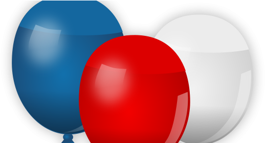 White Balloons Png - Sphere (530x278), Png Download