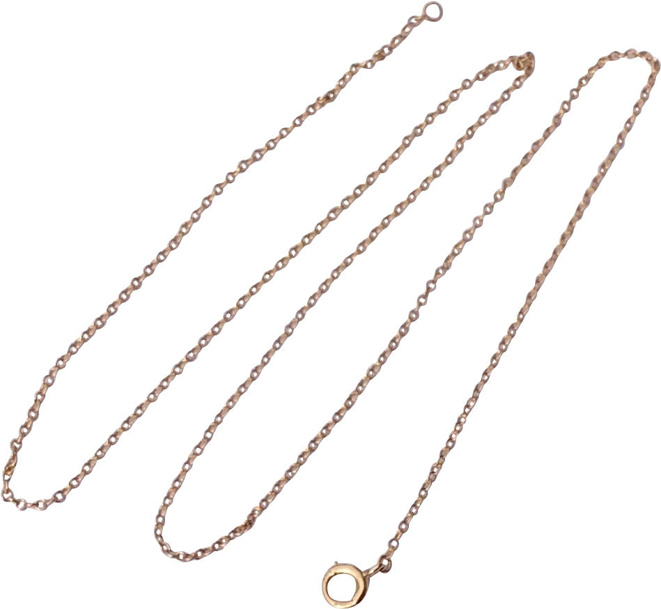 Png Transparent Download Vintage Estate K Gold - Vintage Estate 14 K Gold 18" Chain (948x948), Png Download