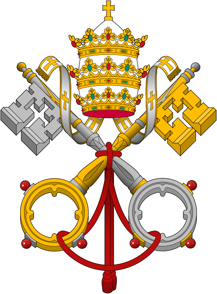 Emblem Of Vatican City - Vatican City (442x599), Png Download